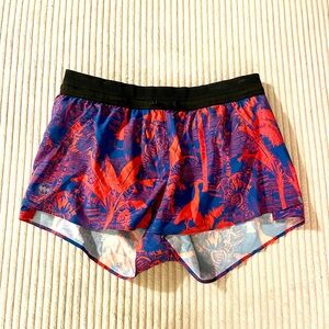 Janji W's 3" AFO Middle Short Tropical Pam Trees Ultrarunning Shorts